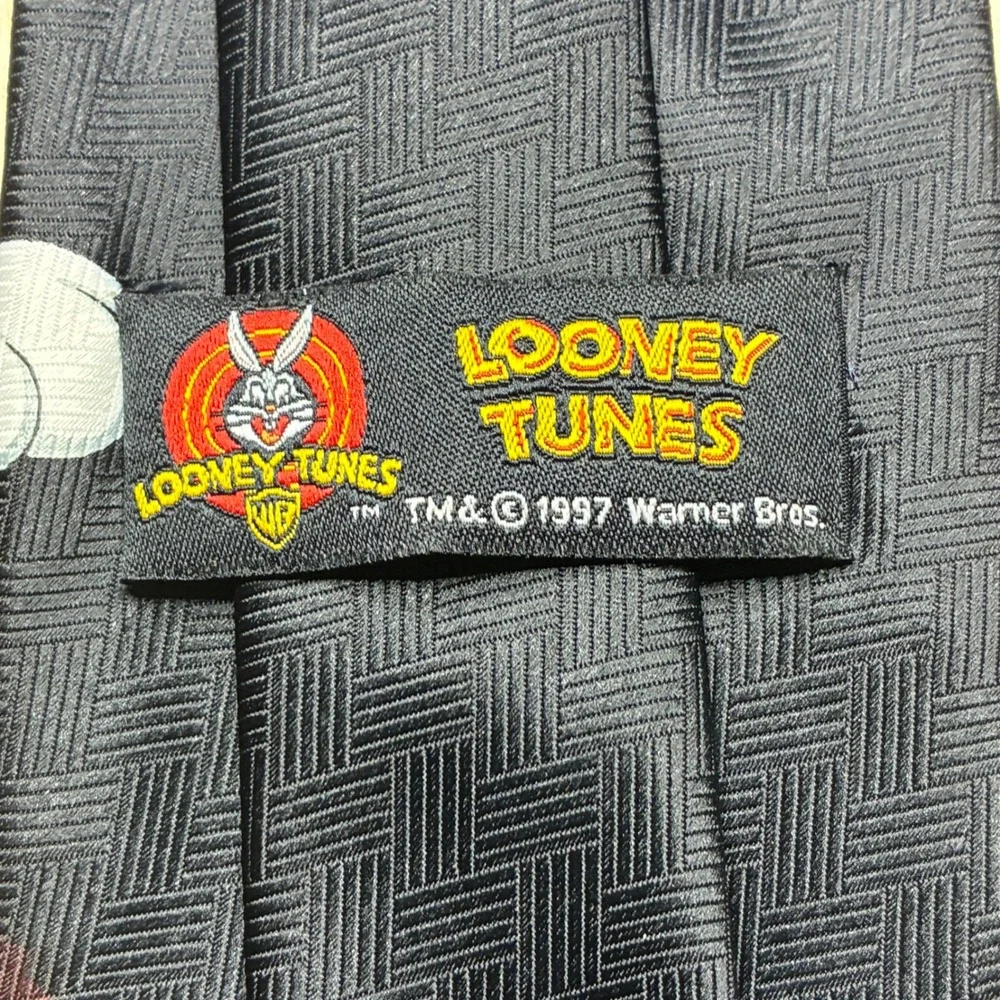 Vintage 1997 Looney Tunes Tie Bugs Daffy Taz Marvin Warner Bros 90s